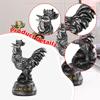 Lucky Rooster Figurine Tabletop Decoration 9.7×5×15cm Wear Resistant for Lucky Blessing Lightweight Versatile Resin