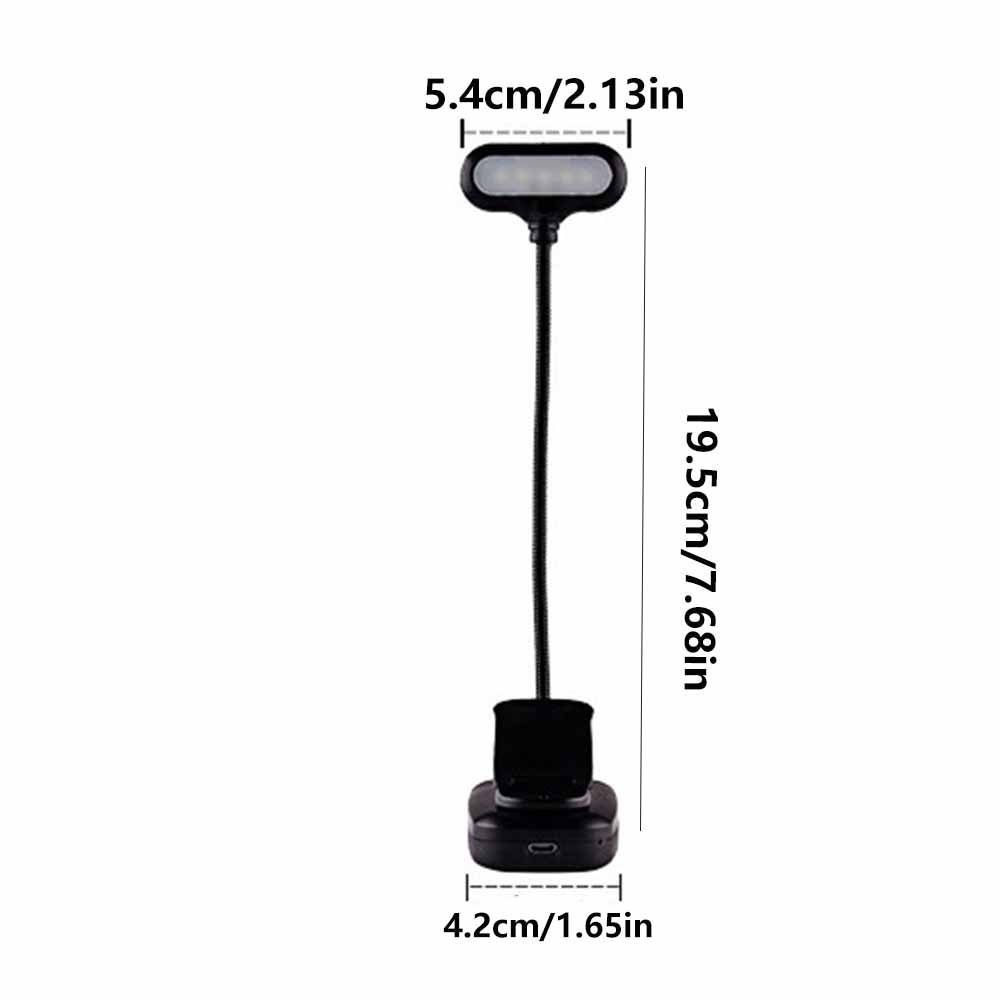 Flexible Clip-On Lamp Mini Reading Table Lamp Bedside Lamp LED Book Light Learning