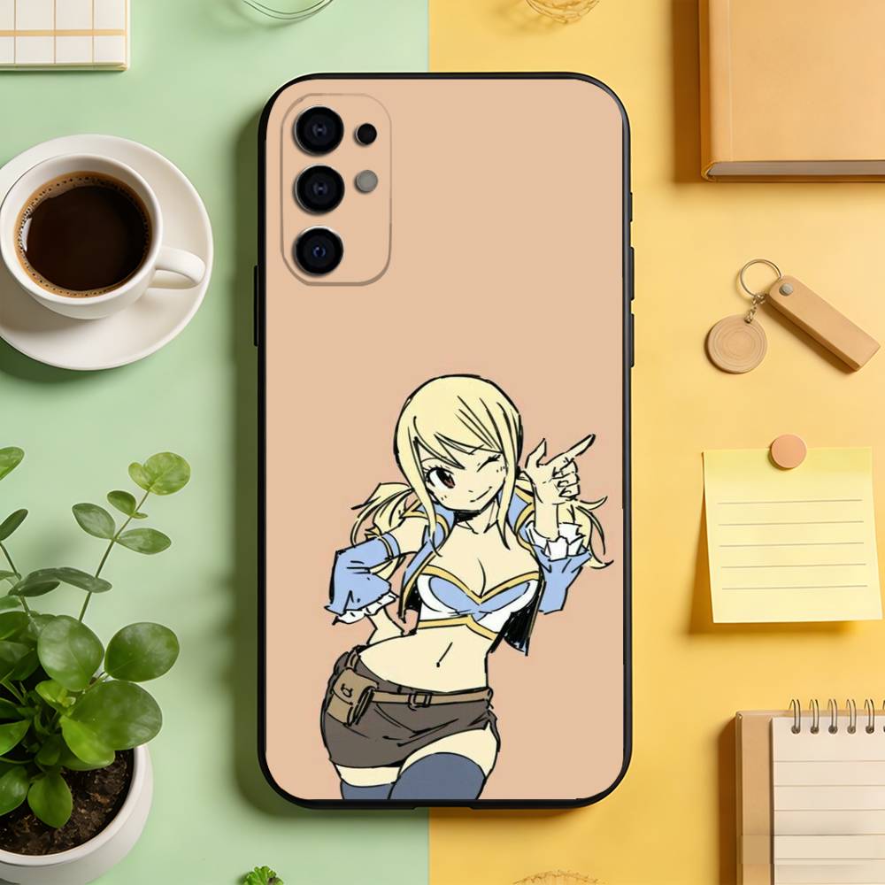 

Fairy Tail Lucy Heartfilia Phone Case Black Silicone Soft For Samsung S25,S24,S21,S22,S23,S30,Ultra,S20,Plus,Fe,Lite Samsung S225G