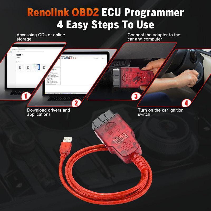 RenOlink Newest Renolink V2.11 for Renault OBD2 ECU Programmer for UCH Matching Air-bag Programming Key Deletion Diagnostic Tool