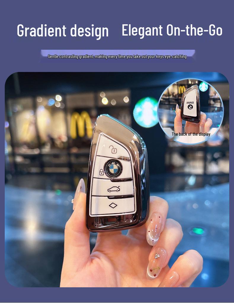 Premium Schlüsselabdeckungen: Kompatibel mit BMW X5, 5er Serie, X7, XM, X1, 7er Serie, I5, IX, MX Schlüsselanhängern.