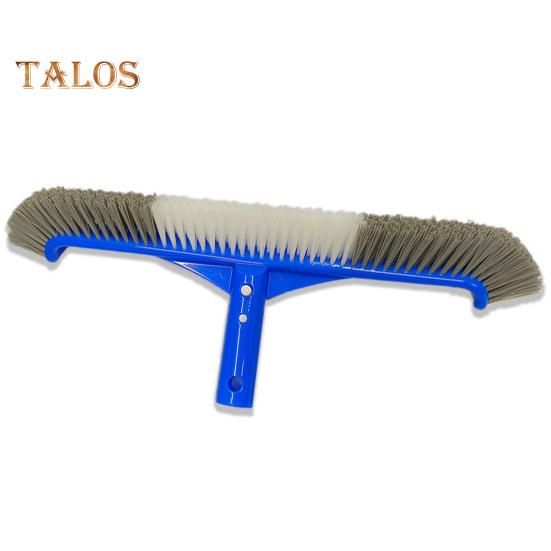 

Универсальная щетка для бассейна с жесткой щетиной, изогнутыми концами, высокоэффективная сверхмощная щетка для чистки плитки бассейна синий