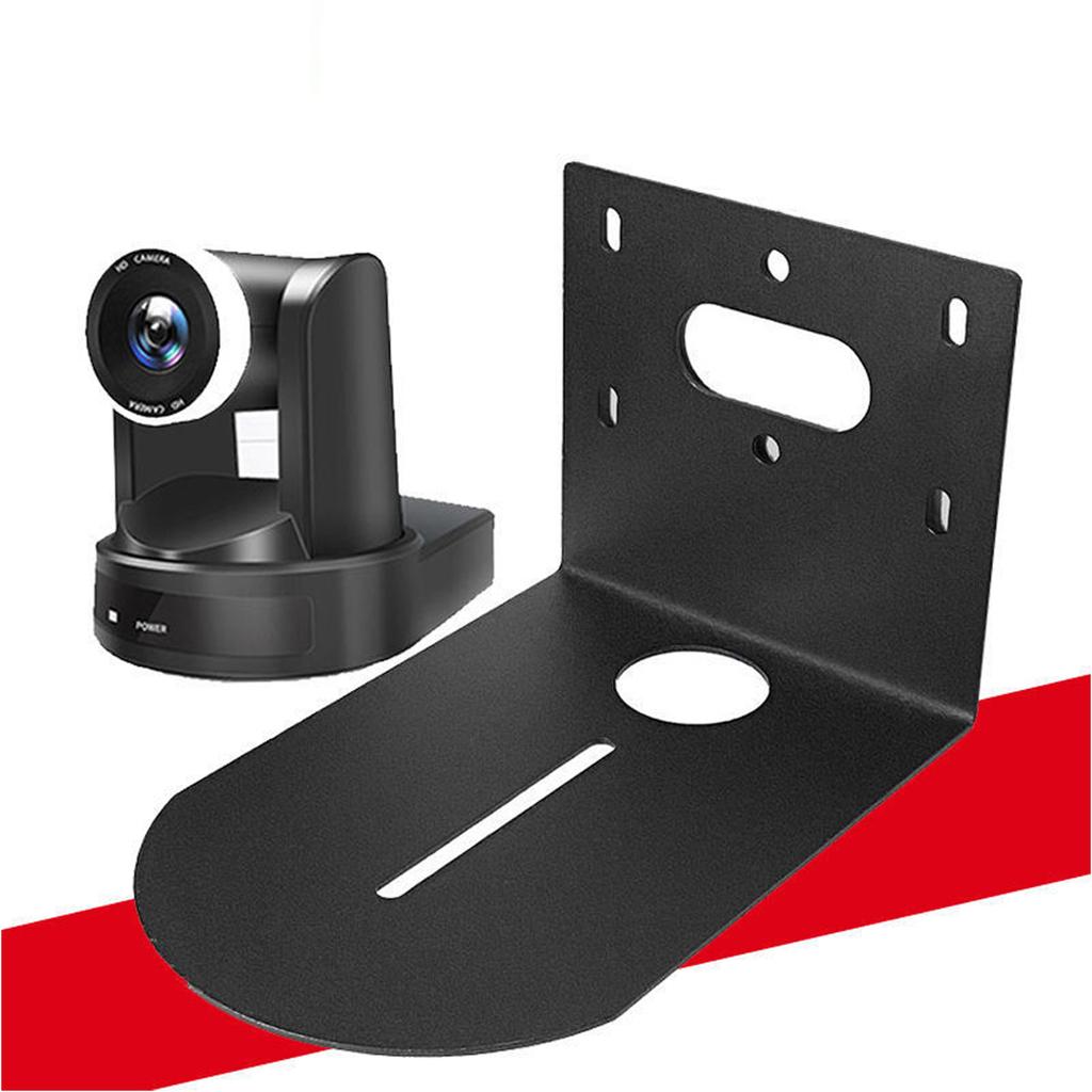 Alloy Video Conference Bracket With Integrated Wire Organizers And Equipment Tray Supports 50kg Weight Capacity