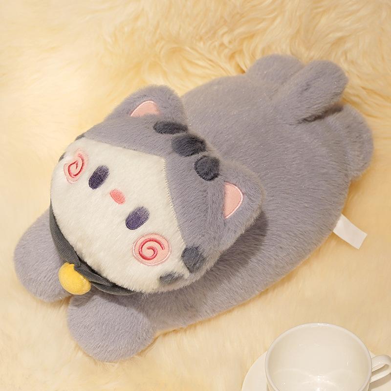 Cartoon Cute Hug Cat Hot Water Bag Detachable Hot Water Bag Cover Reusable Multi Functional Warm Hand Hot Water Bag Cover