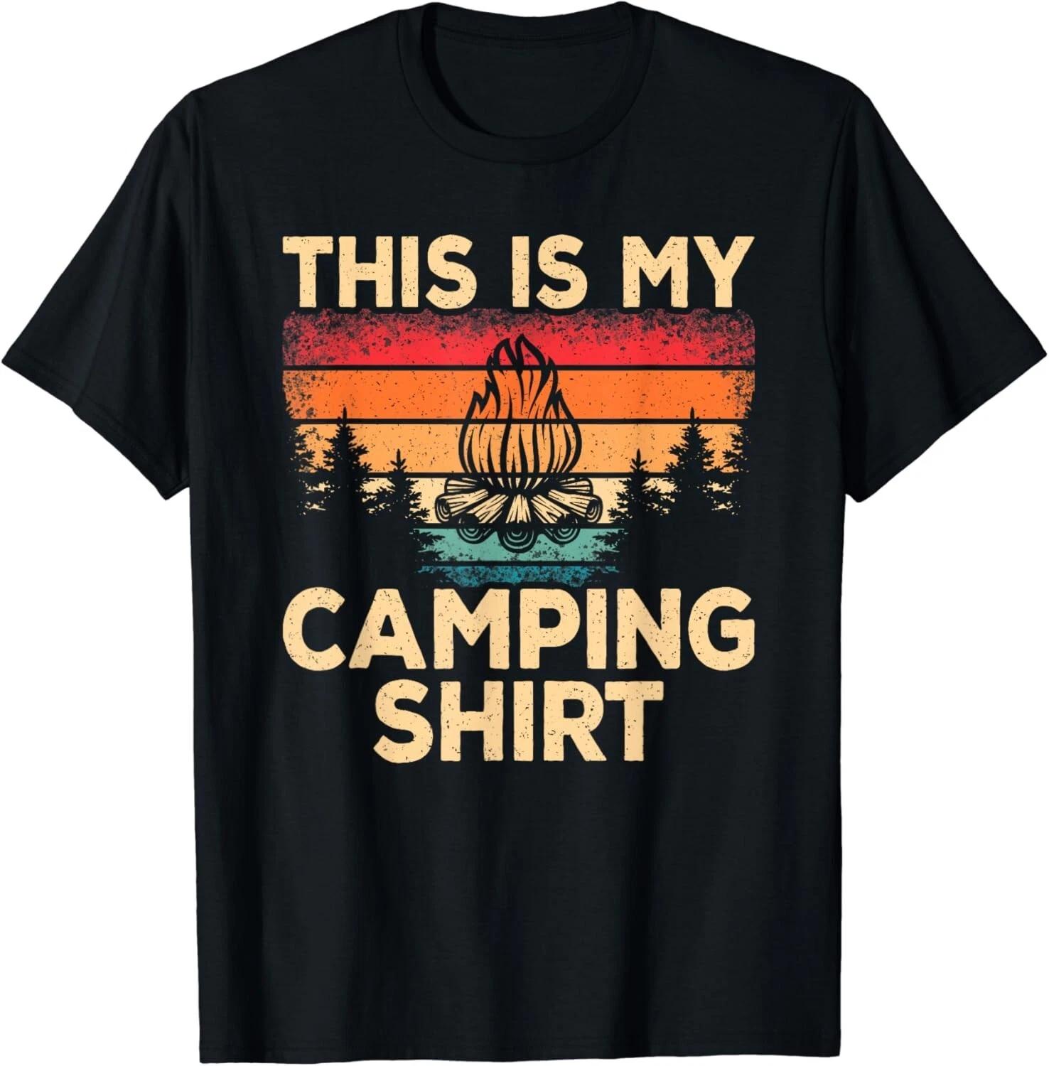 Retro Camper Outdoor Camp Outdoorlife This Is My Camping Gift Unisex T-Shirt S