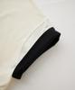 Milkfed Casual Colored Sleeve Edge Short Off White Women's Top,