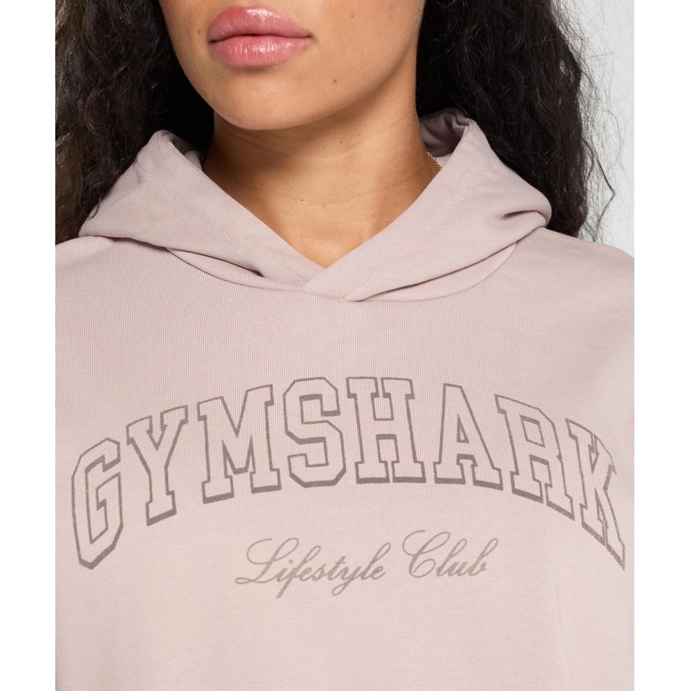 Gymshark Collegiate Hoodie Muted Pink B2b1y Kb68