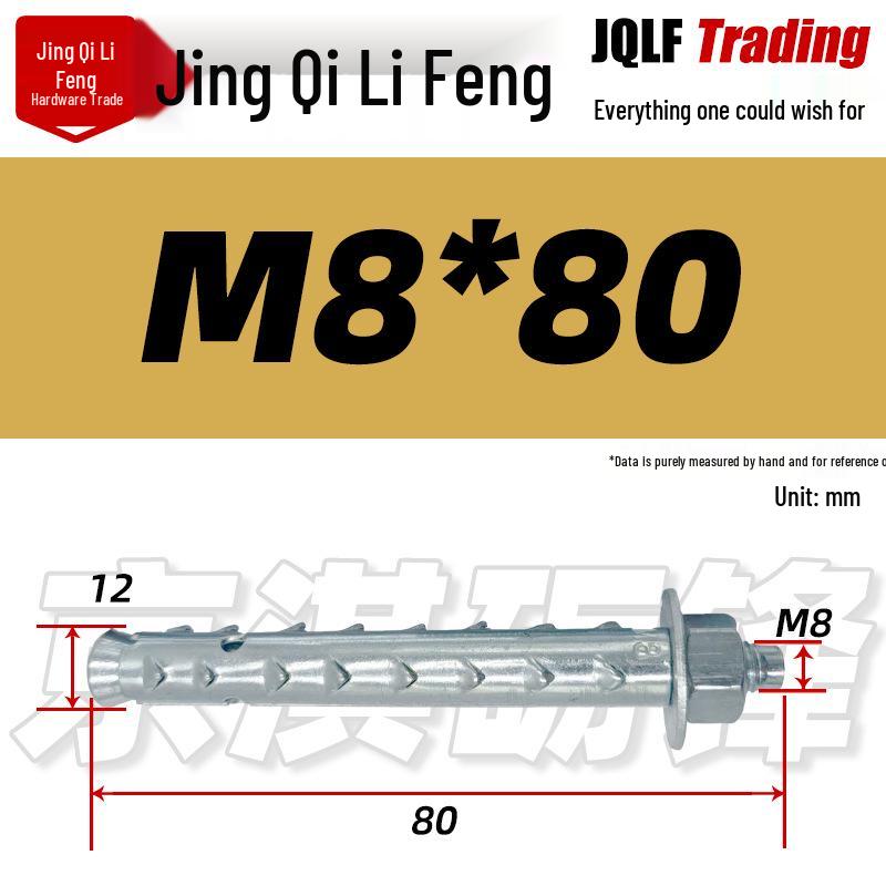 Hexagonal Expansion Bolt for Foam Hollow Brick - Single Tube External Wall Anchor