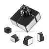 P168-6 Children'S Science And Education Puzzle Rubik'S Cube Smooth Racing 5.7Cm Second Order Rubik'S Cube Special Shaped Mirror Rubik'S Cube Silver
