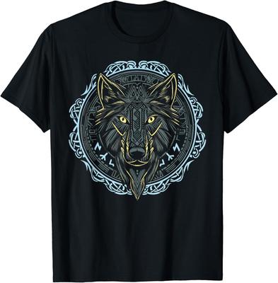 NEW Viking Celtic Fenrir Wolf Of Odin Norse Myths Nordic T-Shirt - MADE IN USA