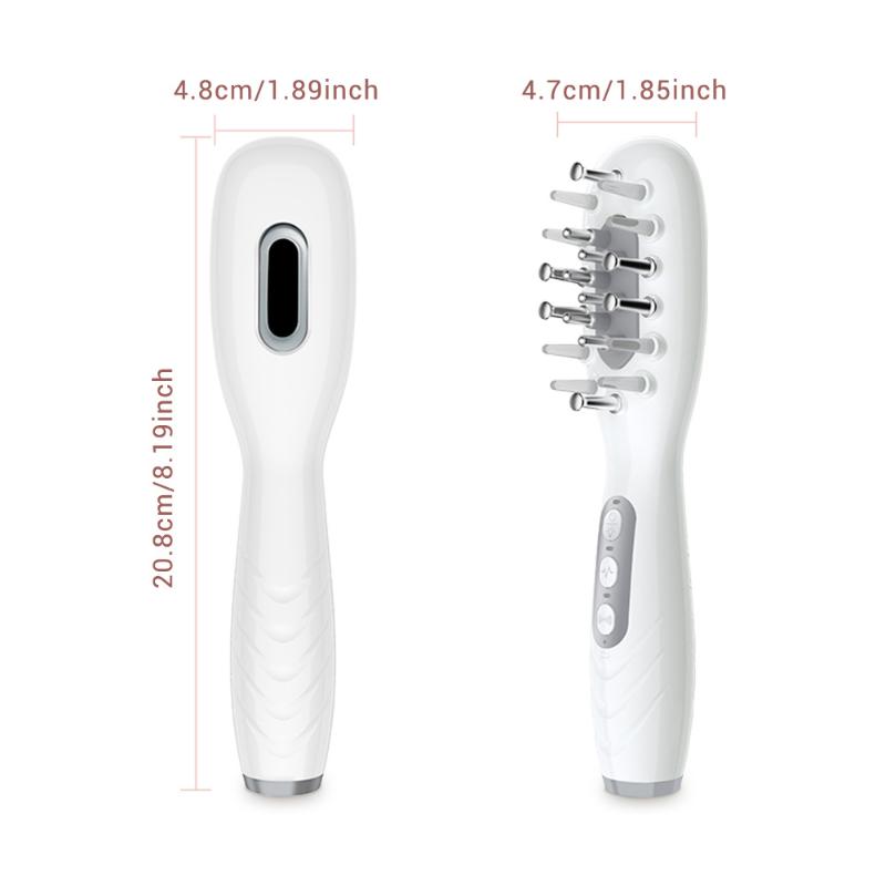 Electric Hair Massage Comb Anti Hair Loss Red Blue Purple Light High Frequency Scalp Care Tool for Home Daily Use