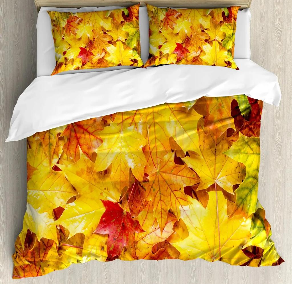 Tree of Life Duvet Cover Set, Maple Tree Bedding Sets,Gothic Nature Branch Comforter Cover Red Tree Quilt Cover King Size