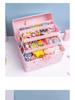 High Capacity Hair Accessories Kit: Elastic Bands, Clips, and Ornaments for Girls with Jewelry Storage Box