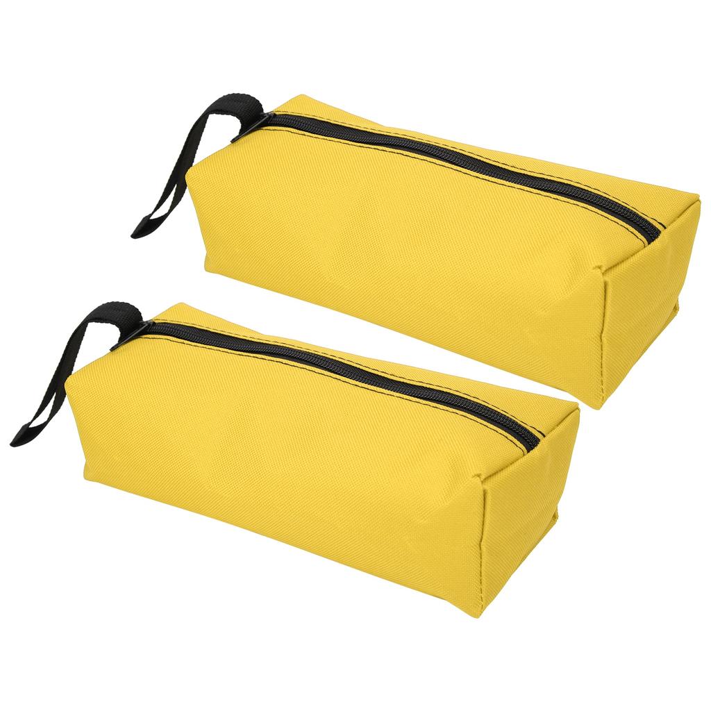 2pcs S Size Portable HandHeld Tool Storage Bag Repair Hand Tools Organizer with Wristband(Yellow )