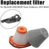 N900287 Filter Replacement for BLACK+DECKER Dust Collector 20V MAX POWERCONNECT Cordless Hand Vacuum Cleaner Models BCHV001C1 BCHV001D1 BCHV001B, 2