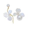 French Summer Style Pearl Flower Earrings - Exquisite, Fashionable, High-End