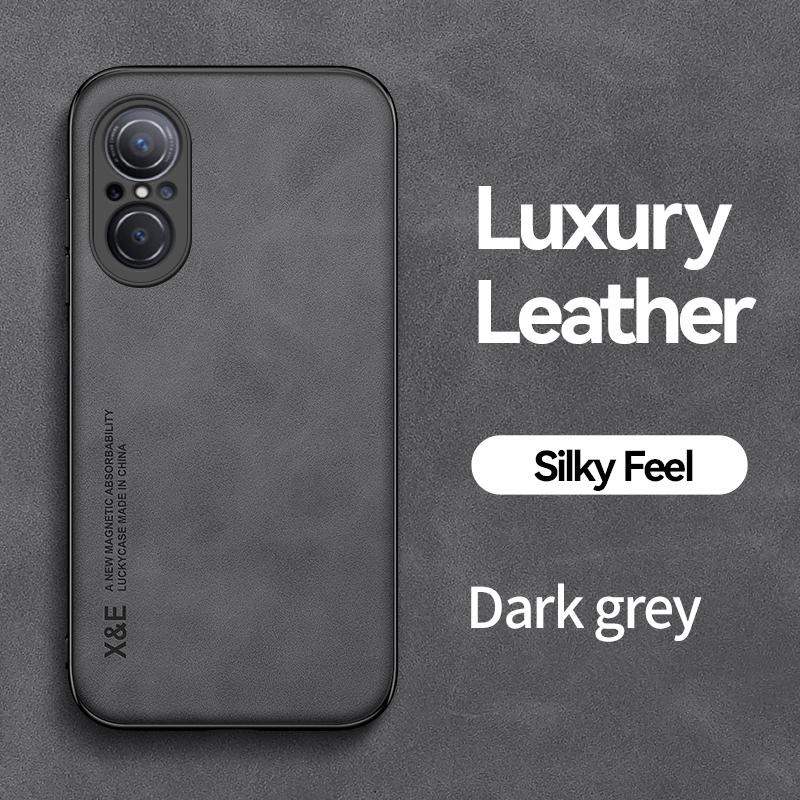 KEYSION Luxuriöse Lederhülle für Huawei Nova 10 Pro 10 SE, weiches Silikon + PC, stoßfeste Handyhülle für Huawei Nova 9 SE