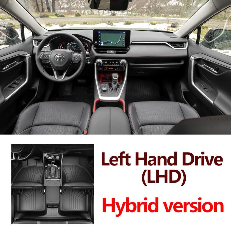 LHD For Toyota RAV4 XA50 XLE Hybrid 2019~2024 TPE Car Floor Mat Anti-dirty Foot Tray Liner Carpet Pad Auto Interior Accessories