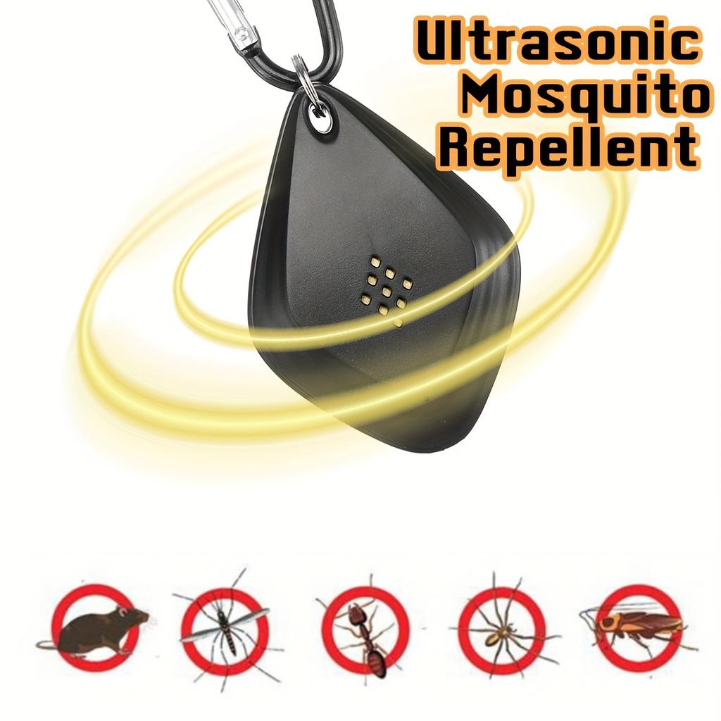 USB Mini Sonic Insect Repellent | Intelligent Variable Frequency Repels Mosquitoes/Fleas/Ticks | ABS Material, Portable for Travel/Camping/Home/Garden