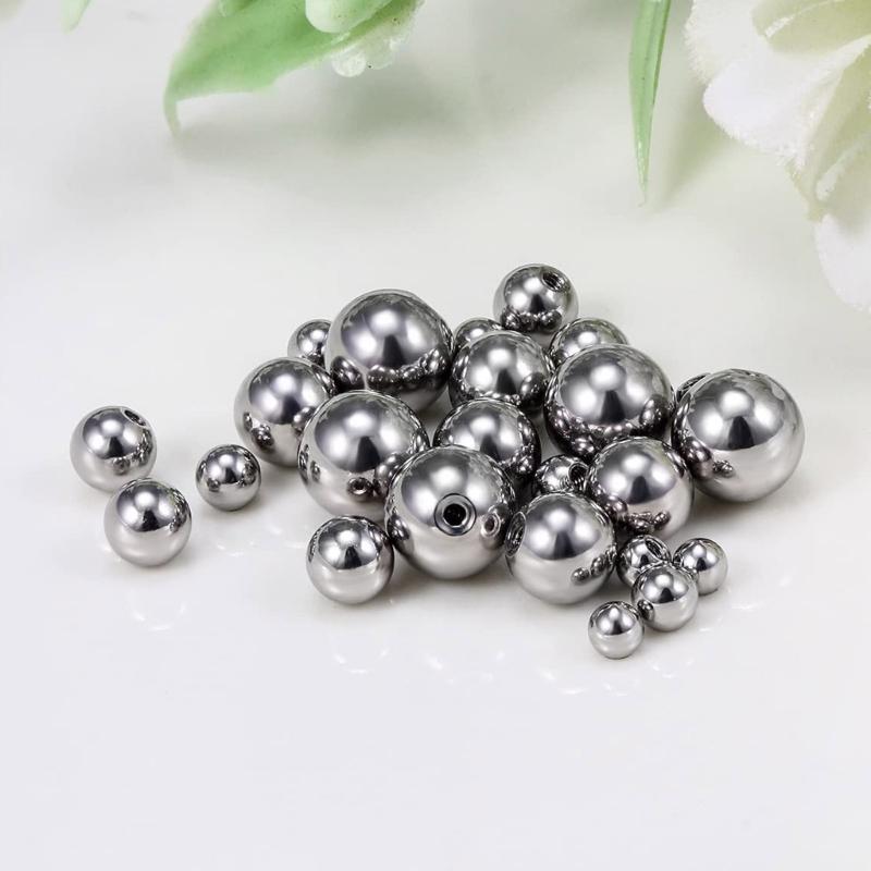 25PCS Multi Size Alloy Balls Tongue Belly Piercing Jewelry Part Suitable for Creative Body Piercing Jewelry Solution