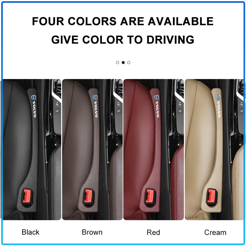 2Pcs Car Seat Gap Filler Side Seam Plug Strip Leak-proof Filling Strip For Volvo 240 C70 S40 S50 S60 S70 S80 S90 V40 V50 V60 V90 XC60 XC90 Vnl Truck