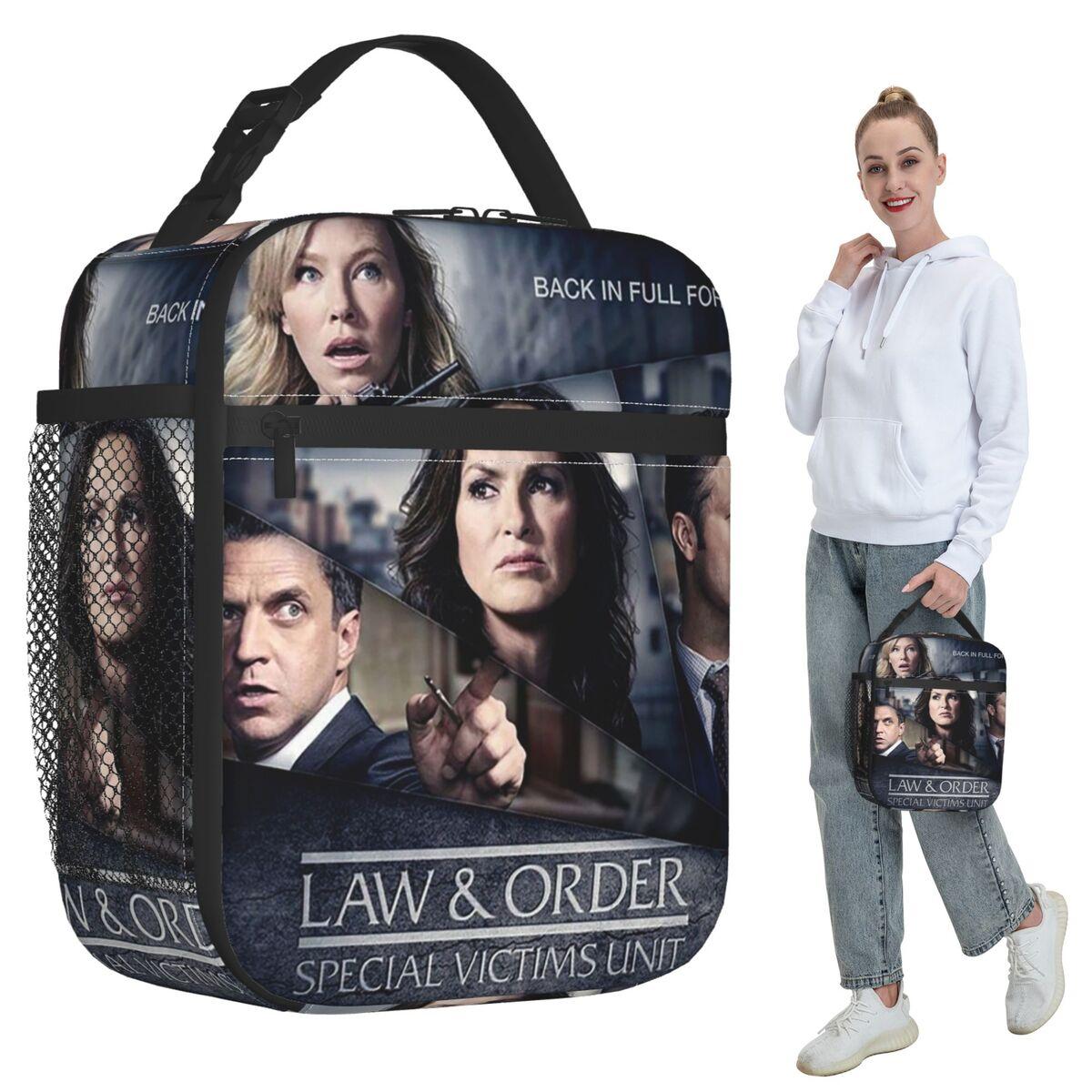 SVU Back In Full Force Insulated Lunch Bag for Women Office Cooler Thermal Food Box Tote Portable Lunch Boxes Container One Size