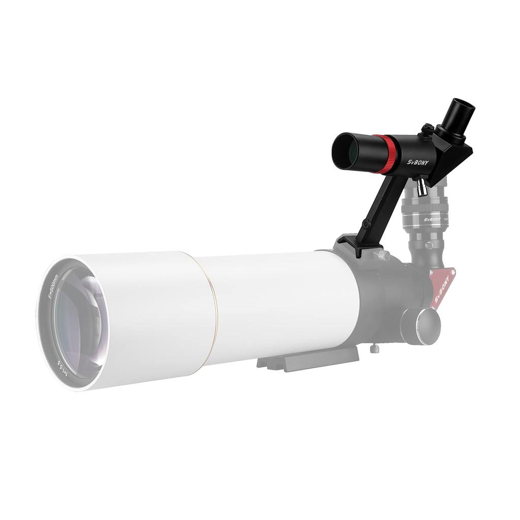 SVBONY SV182 6x30mm Finderscope, 90° Erect Image Finder, Fully Erect Image, FMC, Guide Scope for Astronomical Observation, Black