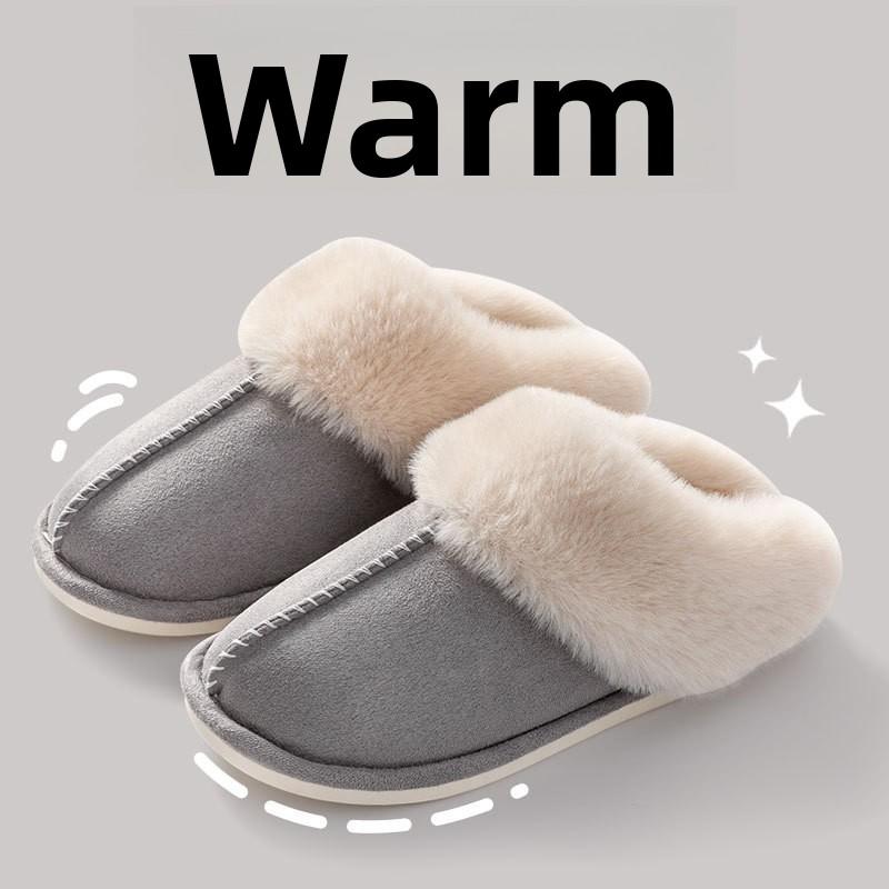 Cotton Slippers for Indoor, Home, and Outdoor Wear. Plush Warm, Thick Soled, Non Slip Cotton Shoes for Men, Floor Slippers