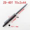 V-05T NK4DT T4x1.8x44 T3 T5 T6x44 Torx Bits with Half-round Tail & Missing Plum Blossom Driver