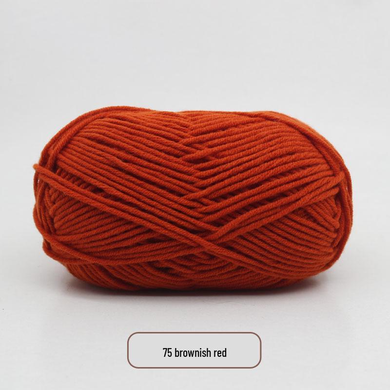 5-Strand Milk Cotton Yarn Scarf & Hand-Knitted Hat Yarn - Baby Soft, Medium Thickness, Free Shipping