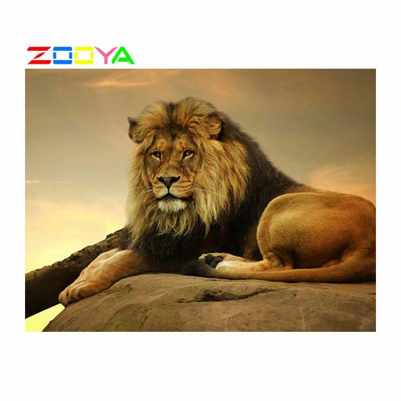 

ZOOYA 5D DIY Алмазная вышивка львы вышивка крестиком животные алмазная живопись полная квадратная Алмазная мозаика ремесленный комплект домашний декор