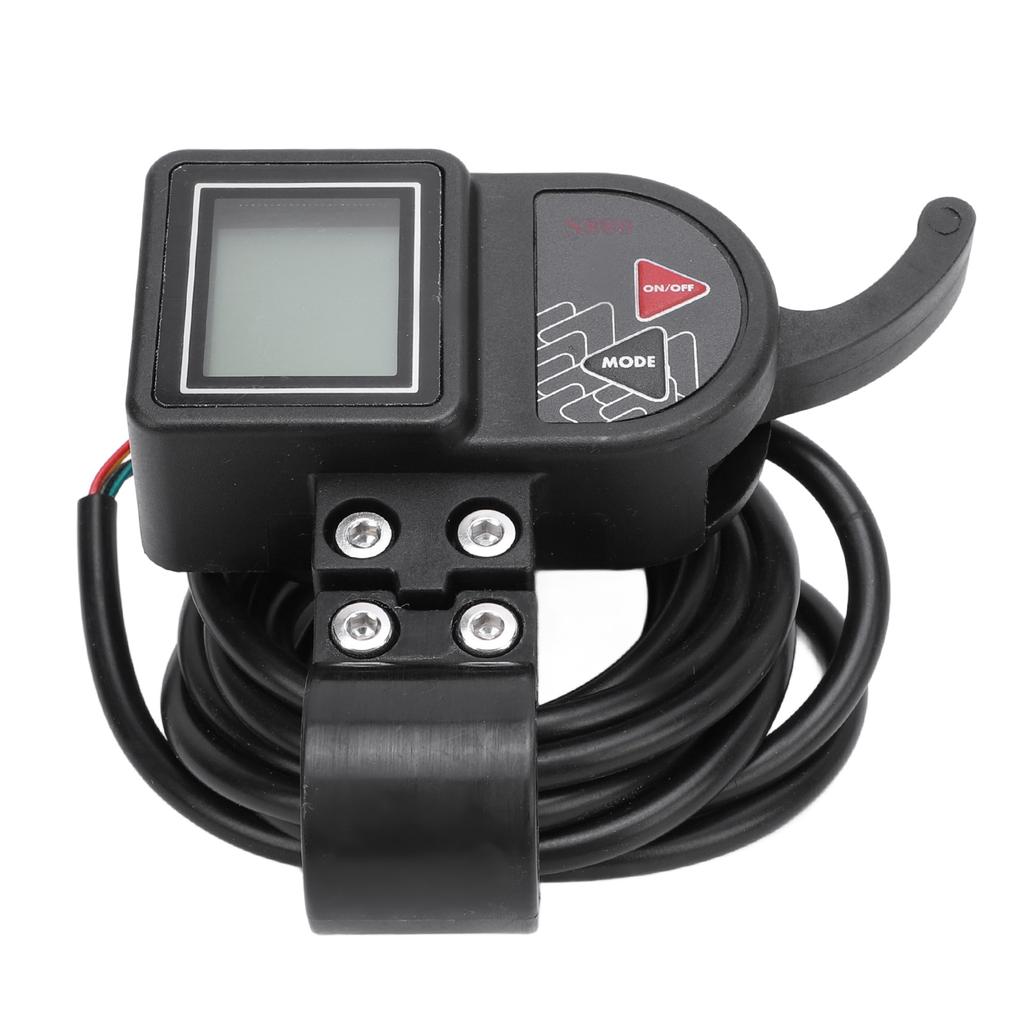 Electric Bike Panel 3 Level Backlight LCD Display Water Proof Bike Handlebar Meter 48V