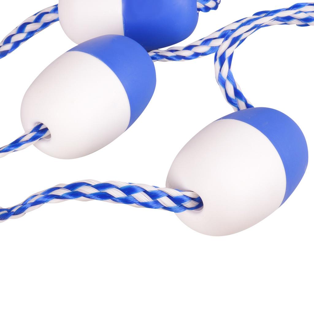 16Ft Floating Pool Safety Divider Rope Nonslip with Pre Assembled Hooks Suitable for Indoor/Outdoor Swimming Pools