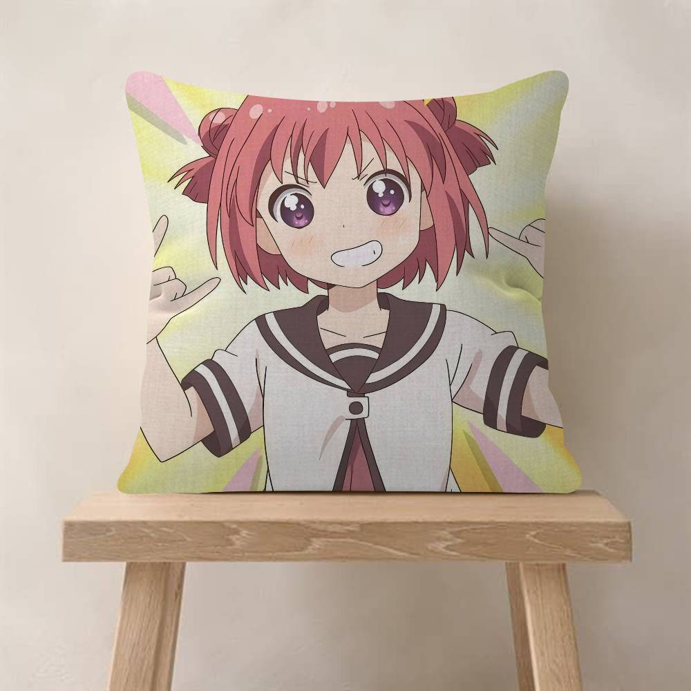 Cute Manga-YuruYuri Pillow Cover Sofa Cushion Cover Home Room Decoration Children Gift