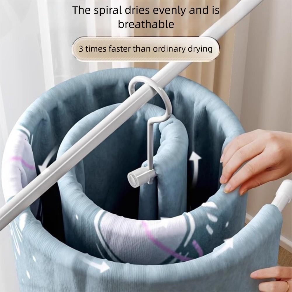 Rotating Quilt Sheet Hanger Round Spirals Clothes Pole Spirals Drying Rack  Drying Bed Sheet