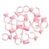 100-Pack Pink Microblading Ink Cups & Glue Trays for Eyelash Extension