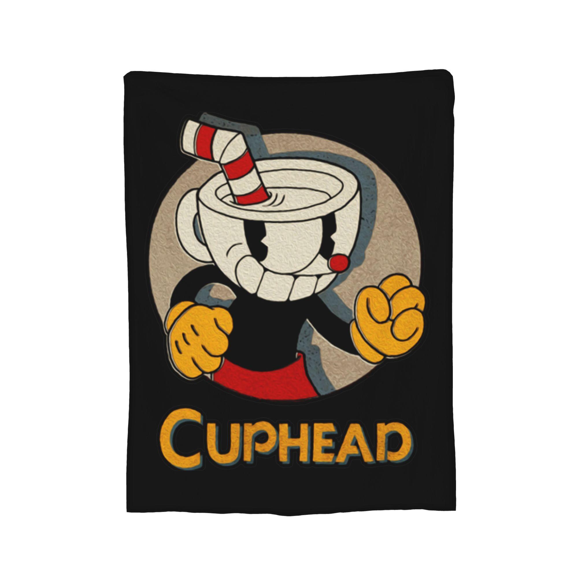 

Cuphead and Mugman Angry Blankets Fleece Spring Autumn Retro Coffee Anime Thin Throw Blankets for Home Office Bedspreads 30x40in