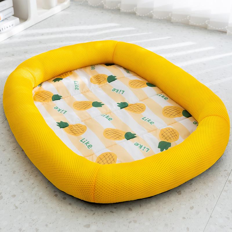 Summer Dog Mat Cooling Summer Pad Mat Pet Bed Ice Pad Dog Sleeping Nest For Dogs Bed Cat Cushion Ice Silk Cool Pet Mat