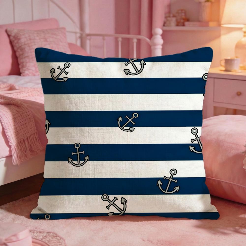 Oocean Sailor Cushion Cover Premium Comfort Reversible Pillow Cove Two In One Design For Any Room  Car Interior