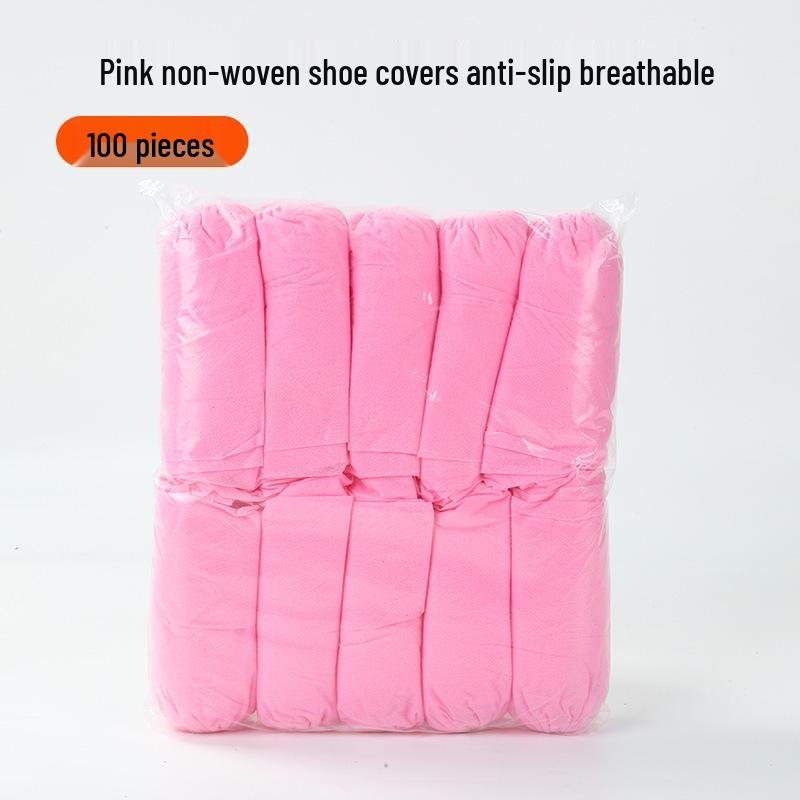 Plus Size Durable Non-Woven Indoor Shoe Covers for Adults and Children - Dustproof and Thickened