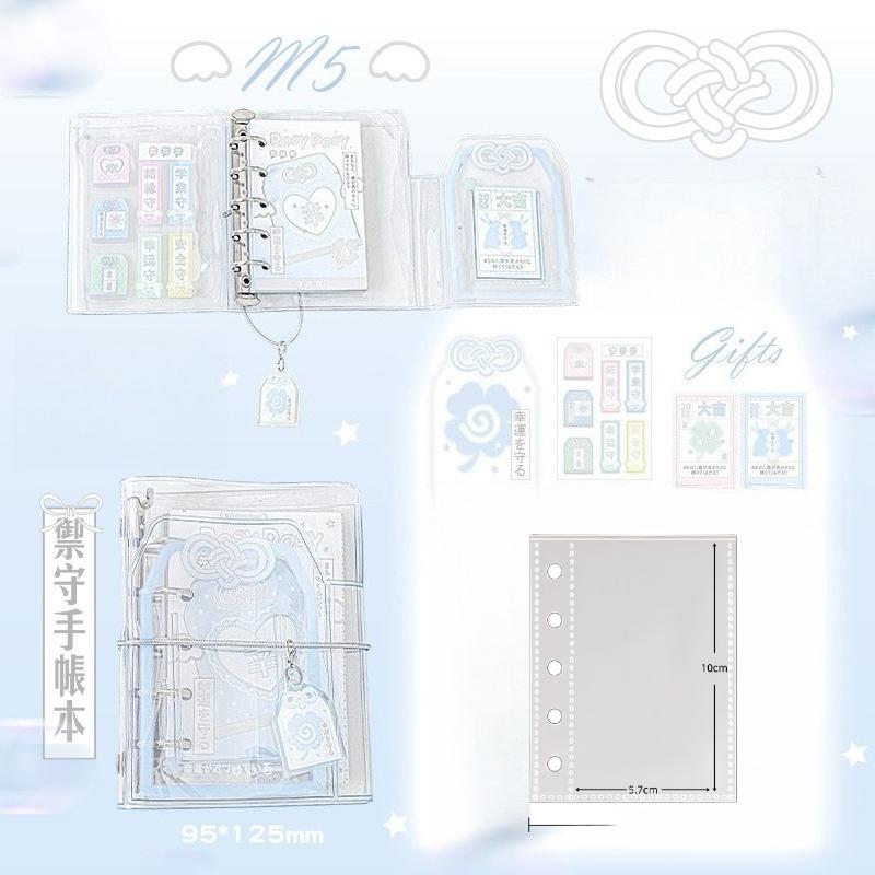 Transparent PVC Photocard Album for 3 Inch Card Amulet Series Photo Binder with 15pcs Lucky Charm Kpop Idol Photo Album 2025 New