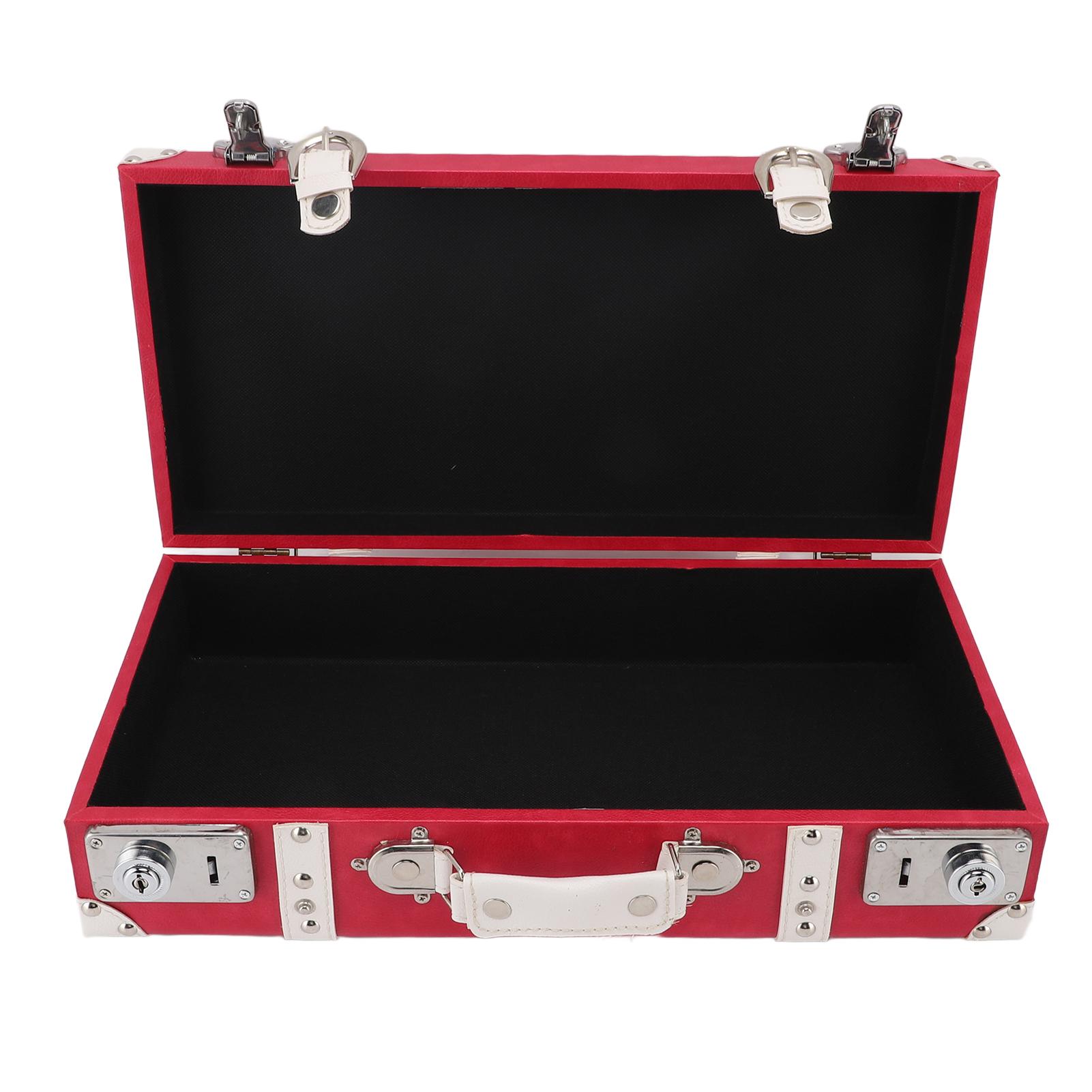 

Деревянный винтажный чемодан в старинном стиле, декоративный сундук для хранения вещей, дорожный сундук, сундук с сокровищами розы красного