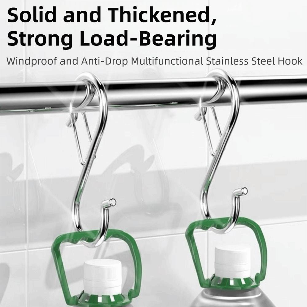 10Pcs Spring Clasp Balcony Clothes Hanger Windproof Garden Hanging Clasp  Garden Storage Organizer