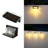 Waterproof Outdoor Solar LED Wall Lights Sunlight Lamp For Villa Garden Balcony Fence Stairs Porch Decor Lighting   Clearance
