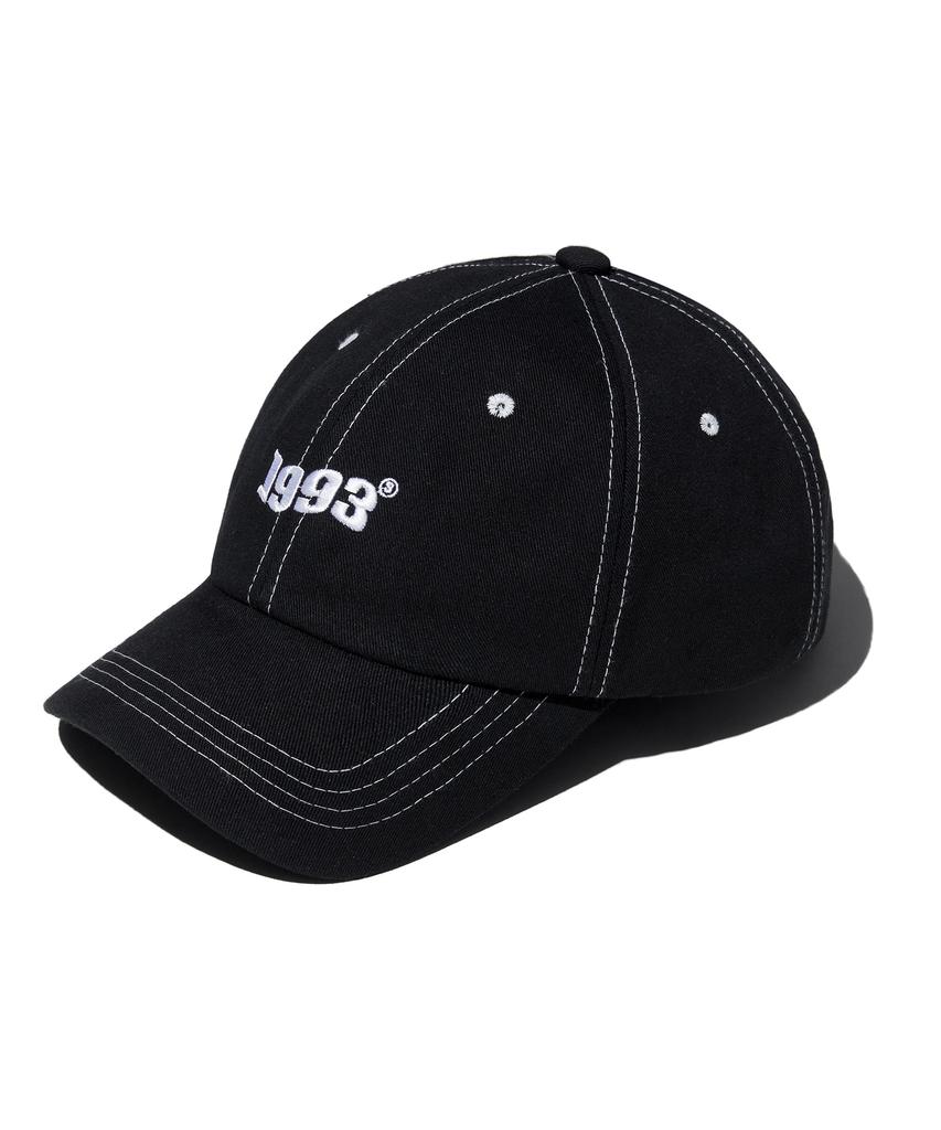 1993STUDIO Wave Logo Ball Cap_Black