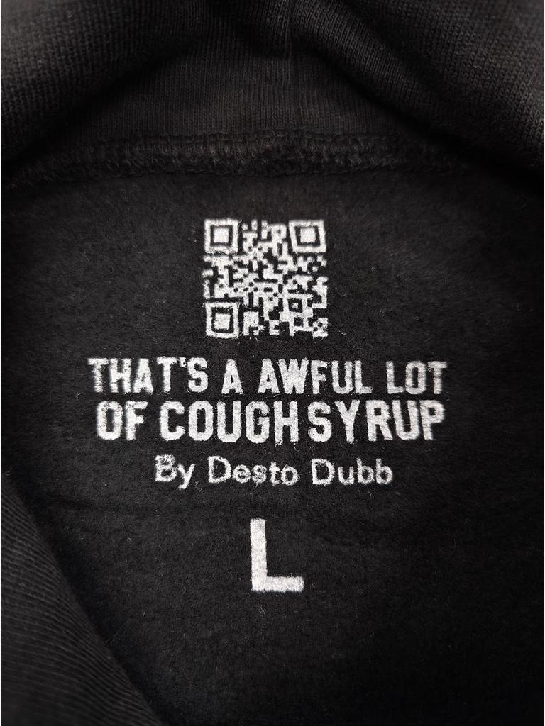 "That's an Awful Lot of Cough Syrup" Anime Print Hoodie for Men - Trendy Brand Original Label.