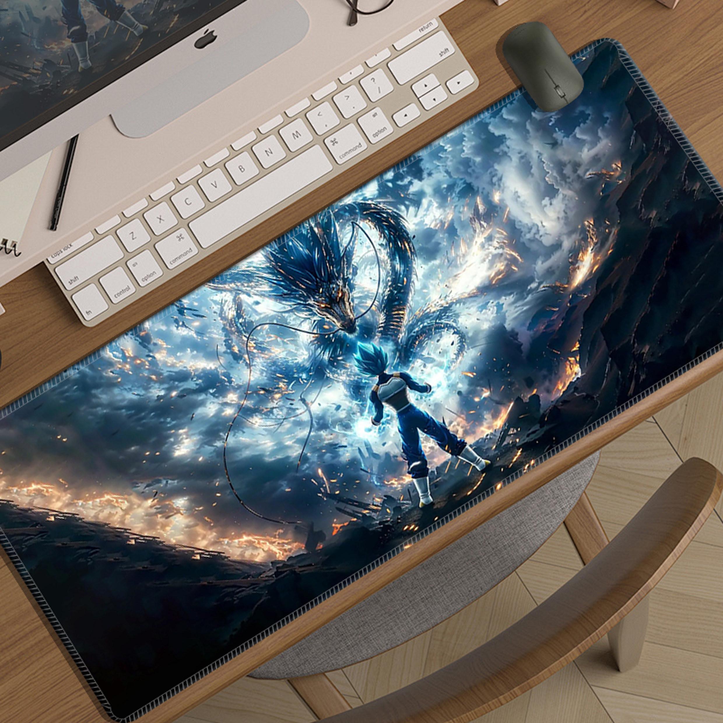 

Oversized Boy Two-dimensional E-sports Game Computer Keyboard Pad Office Desk Pad Cartoon Animation Seven Dragon Ball Mouse Pad 30x60x0.2cm