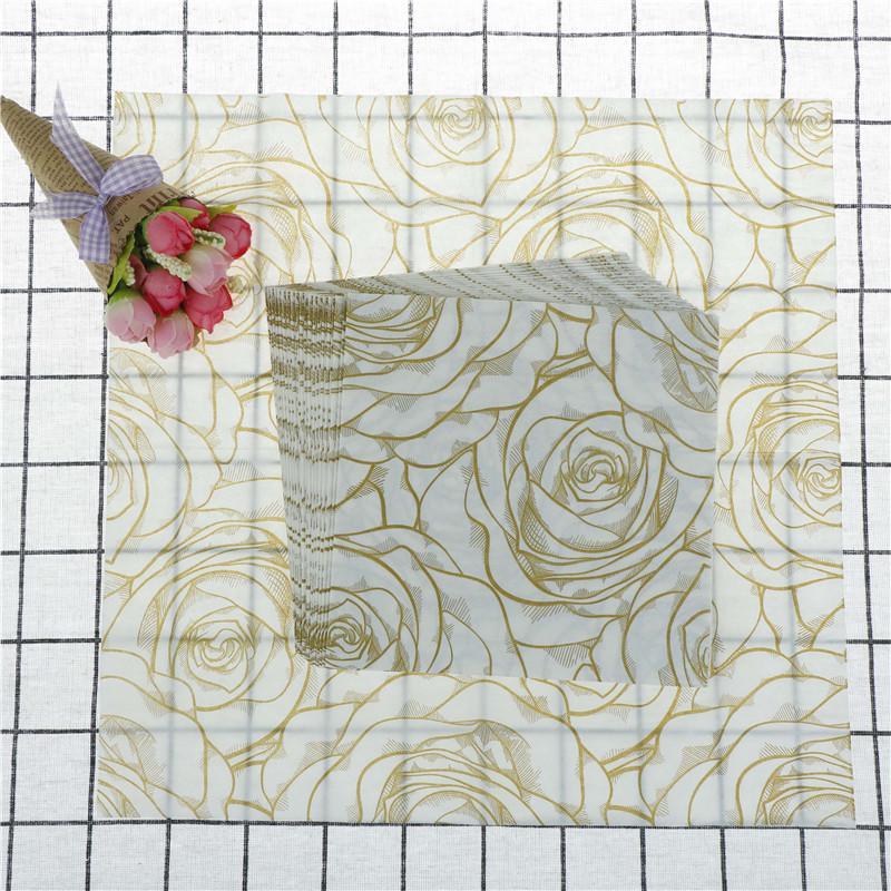 20Pcs Golden Rose Flower Paper Napkins Serviette Tissue Party Supply Home Decor