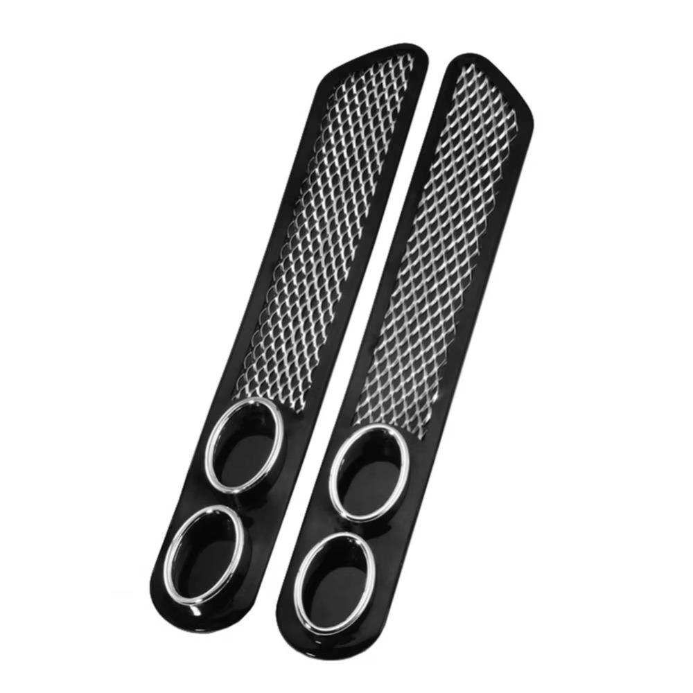 No Drilling Required False Exhaust Pipe Stickers Cool Design Vent Grid Exhaust  Car Decorative