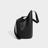 2024 Spring New Soft Leather Tote Bag, Single Shoulder Crossbody Large Capacity Bucket Bag for Women, Versatile Commuting Underarm Bag, Trendy